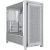 Corsair PC Case | Frame 4000D RS Modular | White | Mid-Tower | Power supply included No