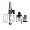 Braun | Hand Blender | MQ9138XI MultiQuick 9 | Hand Blender | 1200 W | Number of speeds 3 | Chopper | Ice crushing | Black/Stainless Steel