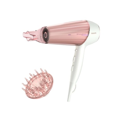 Philips | Hair Dryer | HP8281/00 | 2300 W | Number of temperature settings 6 | Ionic function | Diffuser nozzle | Pearl White/Pink Golden