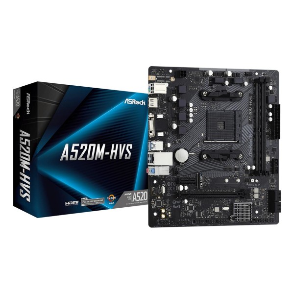 Asrock A520M-HVS AMD A520 Socket AM4 ...