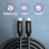 AXAGON BUCM32-CM15AB SPEED+ cable USB-C <-> USB-C, 1.5m, USB 20Gbps, PD 100W 5A, 4K HD,ALU