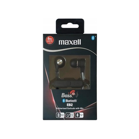 MAXELL Wireless Bluetooth Earbuds BASS-13 BT EP BLACK