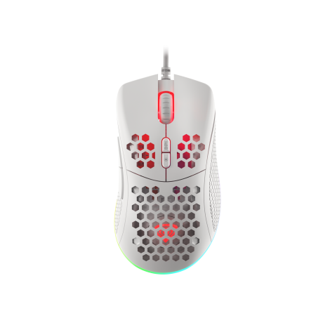 Genesis | Gaming Mouse | Krypton 555 | Wired | Optical | Gaming Mouse | USB 2.0 | White | Yes