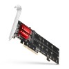 AXAGON PCIe 2x NVMe M.2 Controller | PCEM2-ND