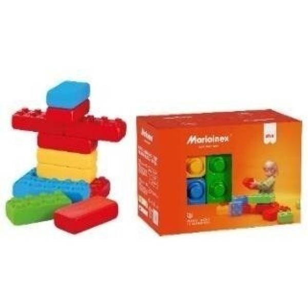 Marioinex ‘brick’ building blocks, 12 pieces
