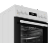 BEKO Cooker | FSM51339DWDS | Hob type Gas | Oven type Electric | White | Width 50 cm | Grilling | LED | Depth 60 cm | 60 L