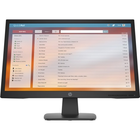 HP P22v G4 computer monitor 54.6 cm (21.5") 1920 x 1080 pixels Full HD Black