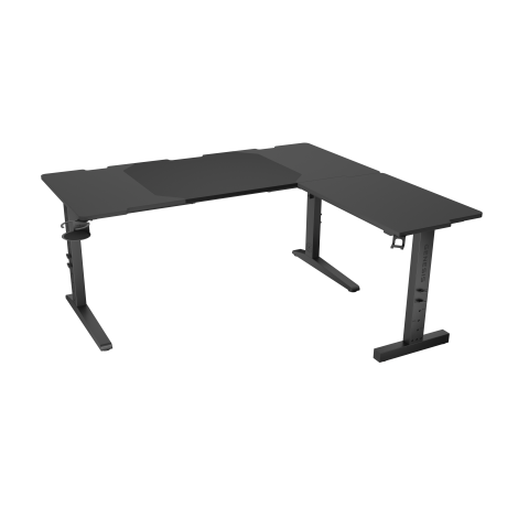 Genesis Gaming Desk | Holm 160 Modular Corner | Black/Anthracite