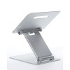 POUT Eyes3 Lift - Aluminium telescopic laptop stand, silver grey