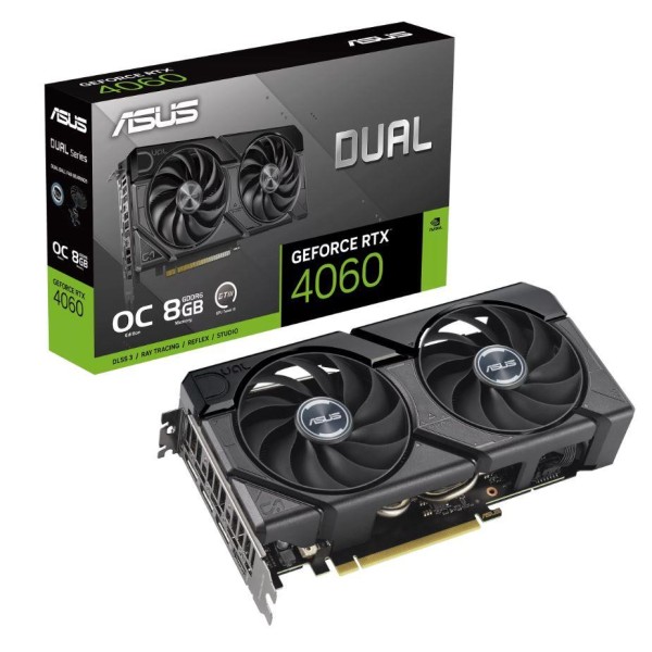 Graphics Card|ASUS|NVIDIA GeForce RTX 4060|8 GB|GDDR6|128 ...