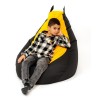 Sako bag pouffe Batman black-yellow L 105 x 80 cm