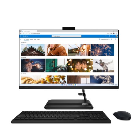 Lenovo IdeaCentre 3 Intel® Core™ i5 i5-12450H 68.6 cm (27") 1920 x 1080 pixels 16 GB DDR4-SDRAM 1 TB SSD All-in-One PC NoOS Wi-Fi 6 (802.11ax) Black