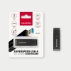 AXAGON Slim super-speed USB 3.2 Gen 1 card reader with a direct USB-A connector | CRE-S2N