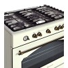 Ravanson Retro KWGE–90ARC gas and electric cooker (cream)