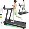 Treadmill with built-in work and exercise desk UREVO Foldi 3S