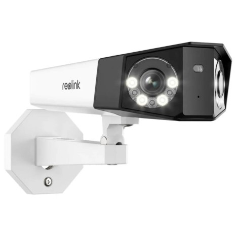 Reolink | Dual-Lens PoE Security Camera with 180° Panoramic View | Duo Series P750 | Bullet | 16 MP | 2.8mm/F1.6 | Power over Ethernet (PoE) | IP67 | H.265 | Micro SD, Max. 256 GB | White