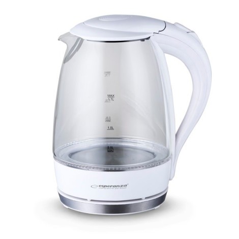 Esperanza EKK011W Electric kettle 1.7 L White, Multicolor 2200 W