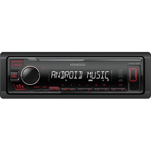 Kenwood KMM-105RY car media receiver Black ...