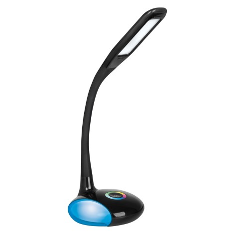 Activejet LED desk lamp VENUS BLACK with RGB base