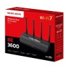 Mercusys BE3600 Dual-Band Wi-Fi 7 Router | MR27BE | 802.11be | 2880 Mbit/s | Ethernet LAN (RJ-45) ports 3 | Mesh Support Yes | MU-MiMO No | No mobile broadband