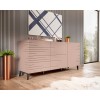 Nova chest of drawers 155x40x72 Pink Mat