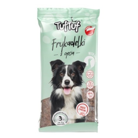 TUF TUF Meaty sticks with goose - dog treat - 70g