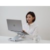 POUT Eyes3 Lift - Aluminium telescopic laptop stand, silver grey