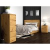 Topeshop K2 ARTISAN nightstand/bedside table 2 drawer(s) Oak