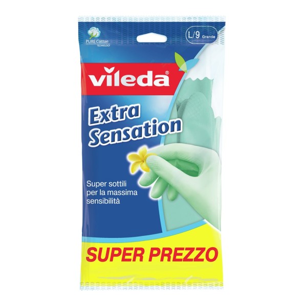Vileda Extra Sensation Household gloves Green ...