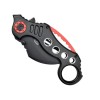 Nóż SCK Steel Claw Knives Karambit K29 czarno-czerw