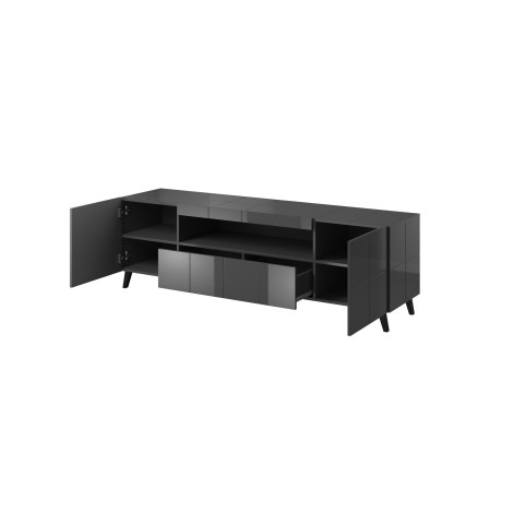 Cama TV stand REJA graphite grey gloss/graphite grey gloss