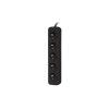 Lanberg Cable Power Strip, 5X French Outlets Quality-Grade Copper, 3 m | PS0-05E-0300-BK