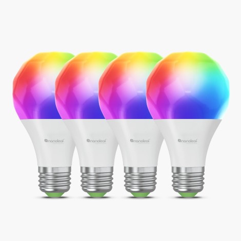 Nanoleaf Essentials Smart A60 Bulb E27 Matter WiFi 9W 900Lm RGBCW 2700-6500K, 4pcs pack | Nanoleaf Essentials Smart A60 Bulb Matter WiFi 900Lm 2700-6500K, 4pcs pack | E27 | 9 W | RGBCW