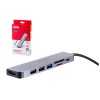 UNITEK HUB USB-C H1118A; USB-A x3, USB-C, HDMI, SD, microSD