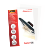 Fellowes | Laminating Pouch - 65x95mm | Glossy | Ideal for identity cards, credit cards, business cards and visitor cards; Capture 125 Micron thickness - providing an advanced level of document protection; Pack size of 100; Compatible with all laminator b