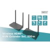 DIGITUS Wl HDMI KVM Ext Set 200m Full HD
