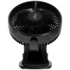Adler Rechargeable Clip-on Desk Fan | AD 7342 | Table Fan | Black | Diameter 15.5 cm | Number of speeds 3 | Oscillation | 5 W
