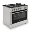 Ravanson KWGE-K90 Glass Inox gas-electric cooker