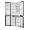 Candy Refrigerator | CFQQ5T817EPS | Energy efficiency class E | Free standing | Side by side | Height 181.5 cm | No Frost system | Fridge net capacity 311 L | Freezer net capacity 156 L | Display | 35 dB | Silver