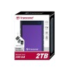 External HDD|TRANSCEND|StoreJet|2TB|USB 3.0|Colour Purple|TS2TSJ25H3P