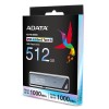 MEMORY DRIVE FLASH USB-C 512GB/SILV AELI-UE800-512G-CSG ADATA