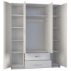 Topeshop ROMANA 160 BIEL KPLB bedroom wardrobe/closet 11 shelves 4 door(s) White