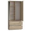 Topeshop SS-90 SON LUS KPL bedroom wardrobe/closet 5 shelves 2 door(s) Oak