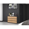 Topeshop M6 120 ANTRACYT/ART chest of drawers