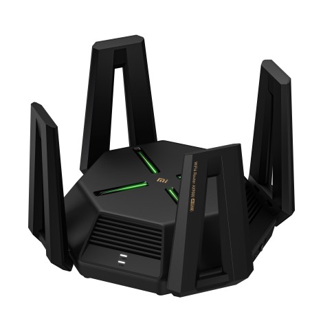 Tri-Band Wireless Wi-Fi 6 Router | Mi AX9000 | 802.11ax | 4804+2402+1148 Mbit/s | 10/100/1000/2500 Mbit/s | Ethernet LAN (RJ-45) ports 5 | Mesh Support Yes | MU-MiMO Yes | No mobile broadband | Antenna type External/Internal | 1 x USB 3.0