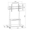 TECHLY 105582 Mobile stand for la