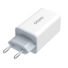 SAVIO LA-07 GaN 65W mains charger, USB, QC4.0+, PD 3.0, White