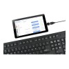 KEYBOARD FLEXIBLE USB ENG/BLACK KB-109F-B GEMBIRD