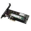 SSD ACC ADAPTER NVME/SATA/M.2/PCIE SP&LP PCEM2-DC AXAGON