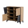 Cama 4D bookcase OVO 90x38xH90 oak/concrete